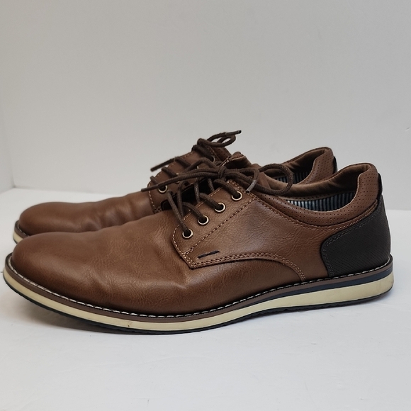 Nunn Bush Brown Leather Lace-Up Oxford Shoes Comfort Gel Size 9.5 main image 7